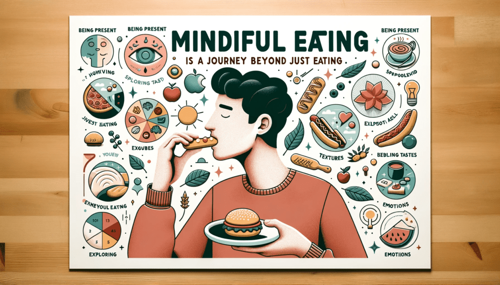 An Infographic about mindful eating habits.
