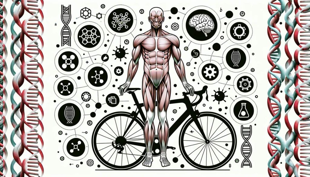 highlighted-muscles-used-during-cycling,-surrounded-by-small-icons-representing-science