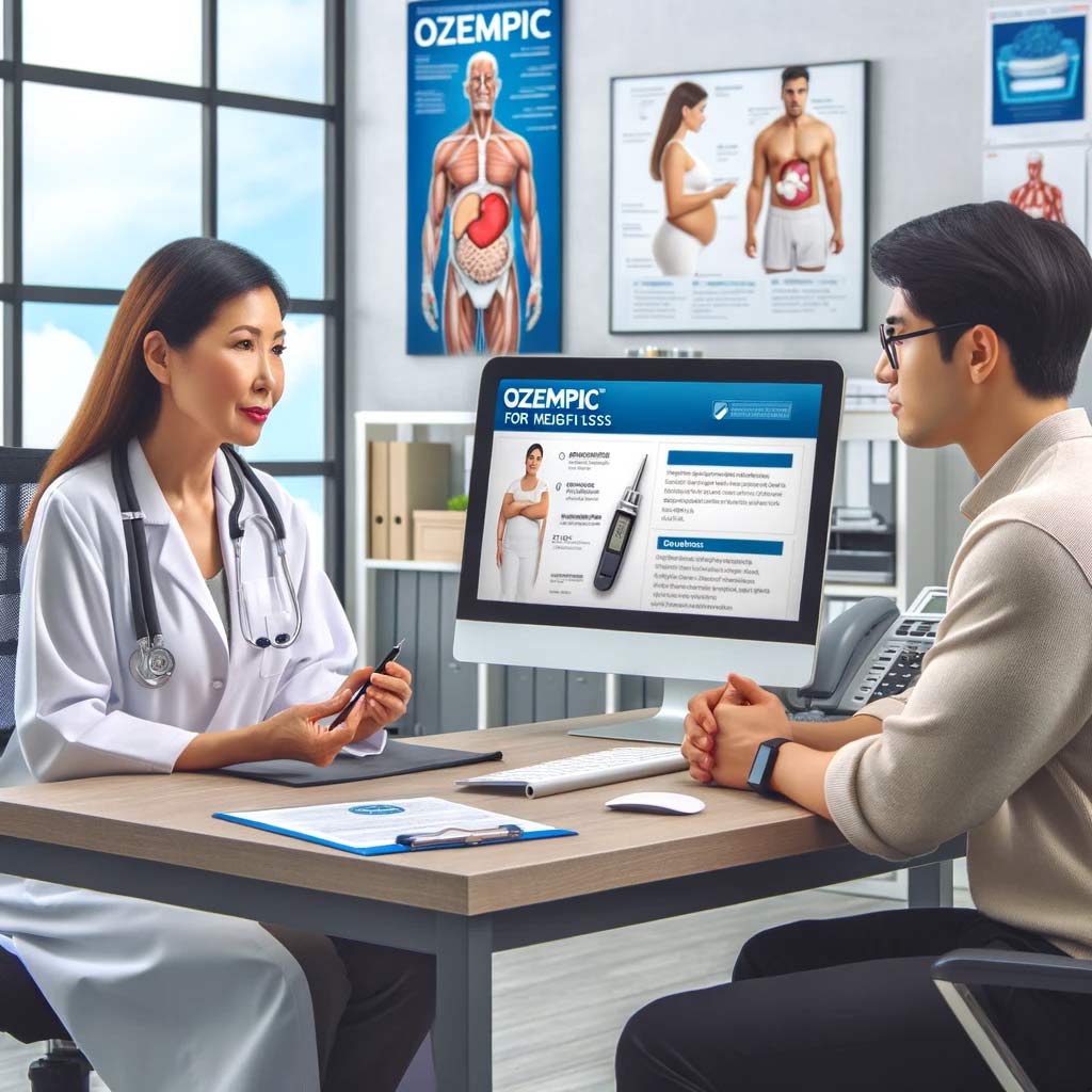 a-high-resolution,-realistic-image-of-a-consultation-session-in-a-doctor's-office,-focusing-on-a-conversation-about-Ozempic-for-weight-loss.