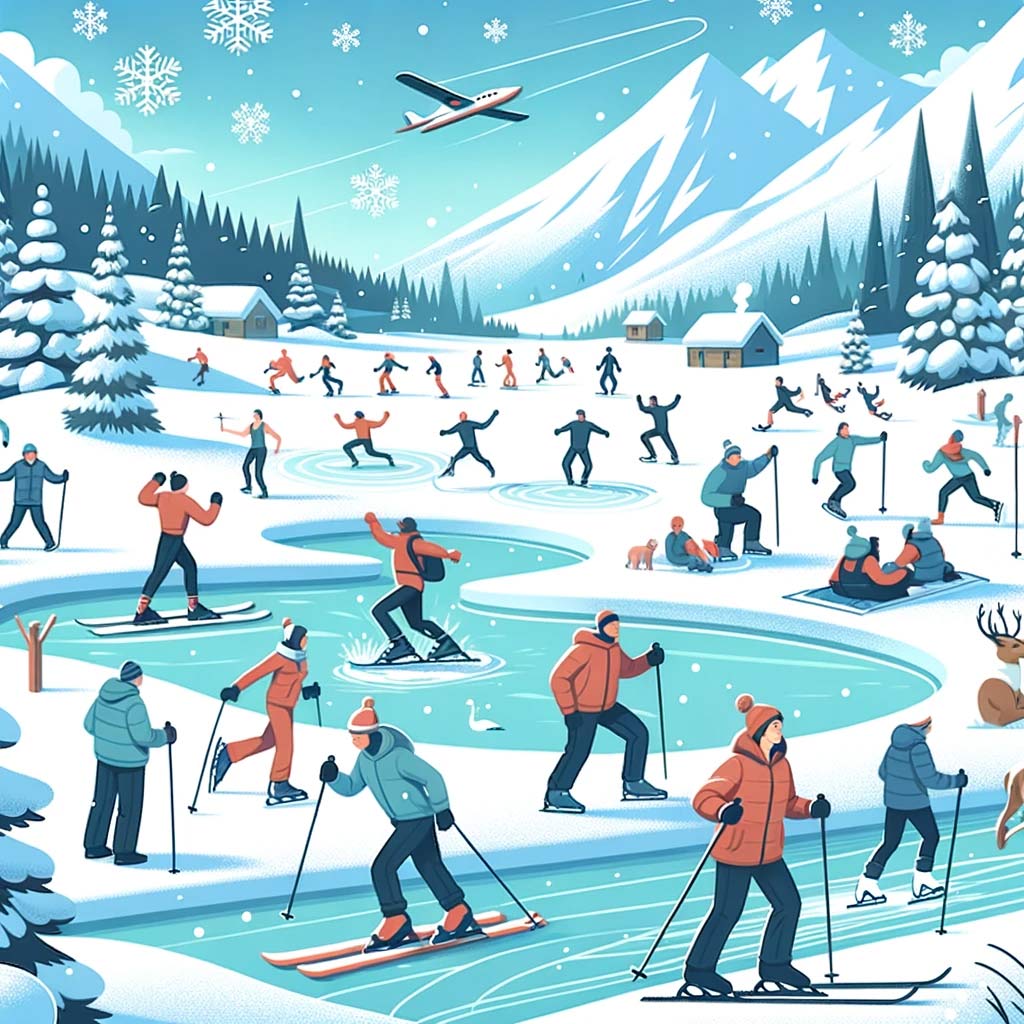 a-snowy-environment-with-people-doing-various-winter-exercises-like-skiing,
